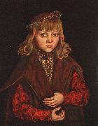 CRANACH, Lucas the Elder A Prince of Saxony dfg oil on canvas